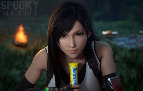 Hentai Tifa Grips On A Butterfinger By Spookymajora Final Fantasy