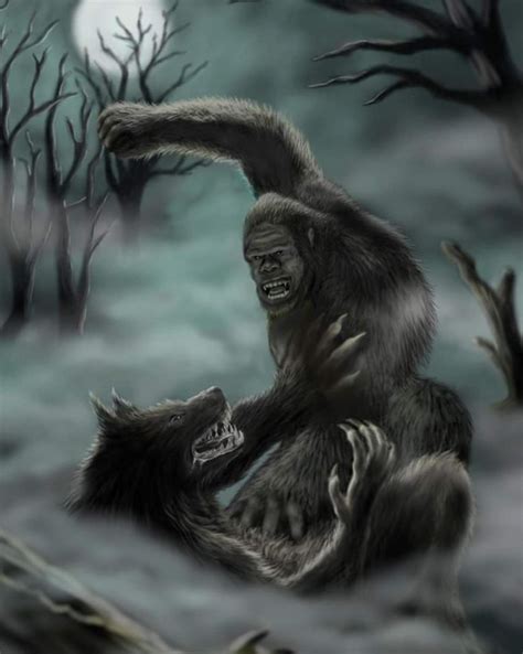 Bigfoot vs Dogman 3 by Corbett316 on DeviantArt