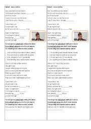 SONG NAKED ESL Worksheet By Ensinus