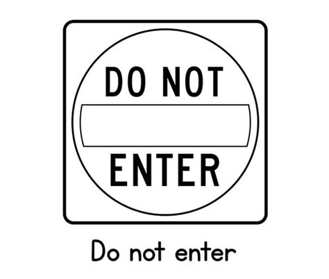 Do Not Enter Traffic Sign