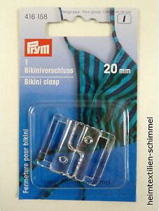PRYM Bikiniverschluss Bikini Verschluss Kunststoff 20mm Transparnt
