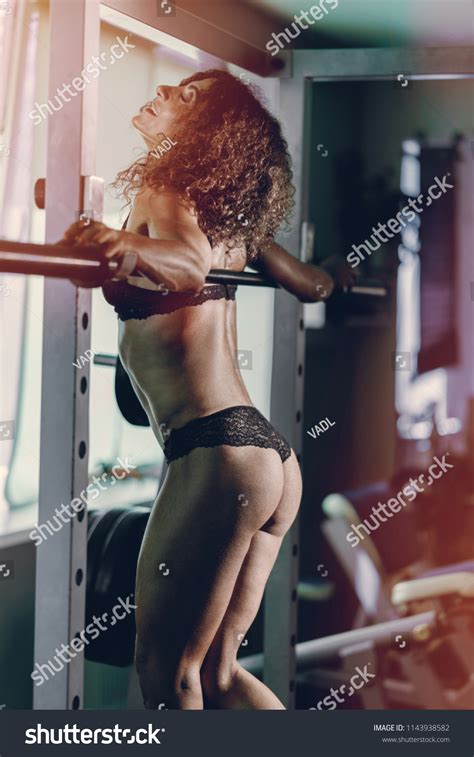 Womans Body Bodybuilder Gym Sexy Lingerie Stock Photo 1143938582 Shutterstock