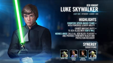 Jedi Knight Luke Skywalker Joins Galaxy of Heroes!