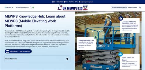 Comprehensive Guide To Mobile Elevating Work Platforms Mewps In The