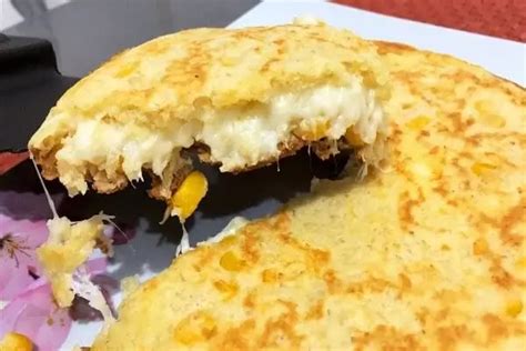 Torta De Milho E Queijo Na Frigideira Receitinhas Caseiras