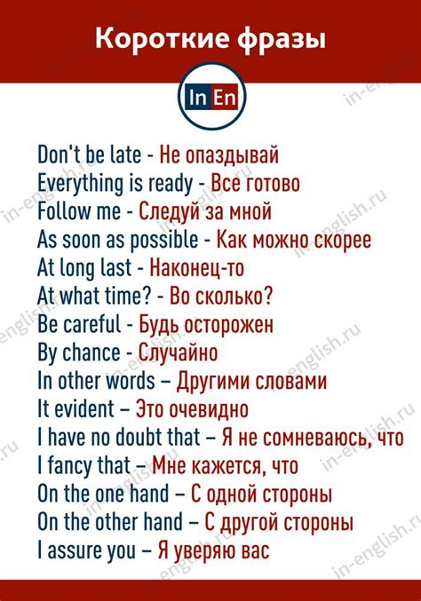 Фразы на английском с переводом Уроки письма Уроки английского