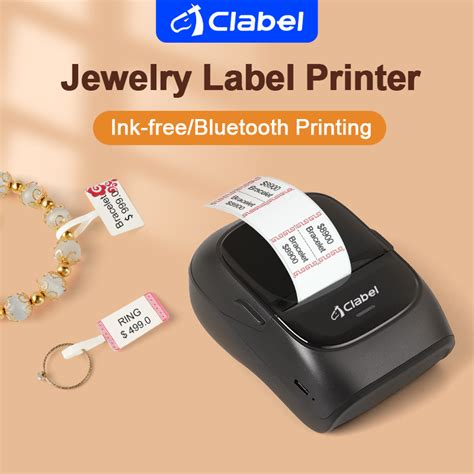 CLABEL 221B Portable Label Printer Inkless Thermal Printer Bluetooth ...