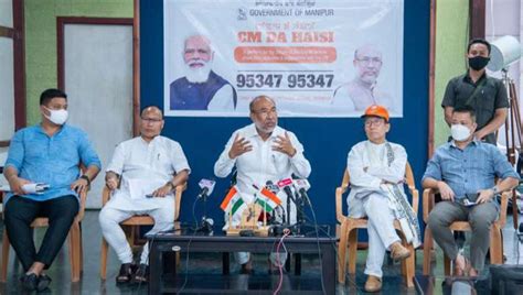 Manipur Chief Minister N Biren Singh Launches ‘cm Da Haisi Initiative