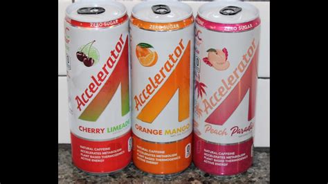 Ashoc Accelerator Energy Cherry Limeade Orange Mango And Peach