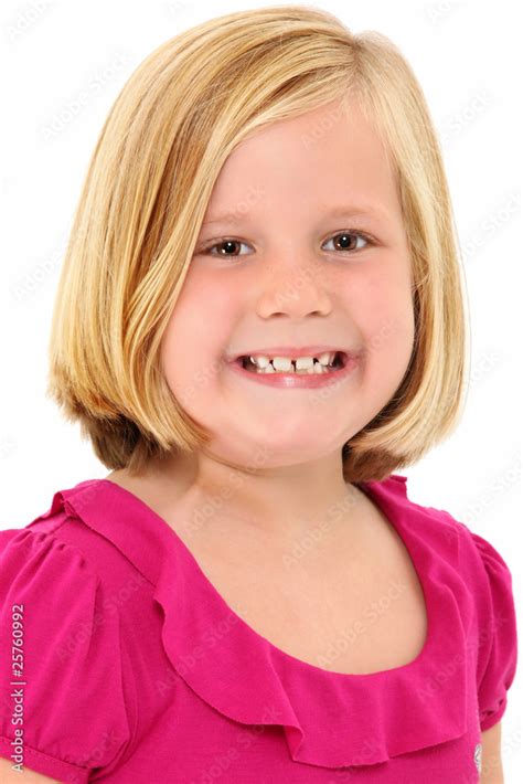 Beautiful 7 Year Old Girl Stock Photo Adobe Stock