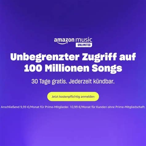 Amazon Music Unlimited Testen Jetzt 30 Tage Gratis Sichern