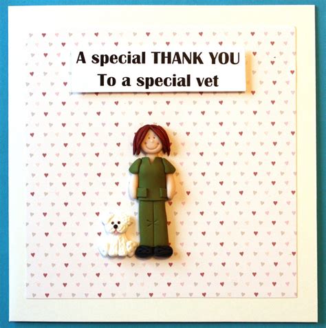 Personalised Thank You Vet Custom Made Card Etsy Uk