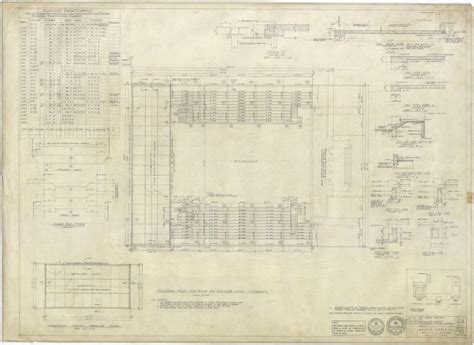 High School Building Monahans Texas Bleacher Framing Plan Page 1 Of