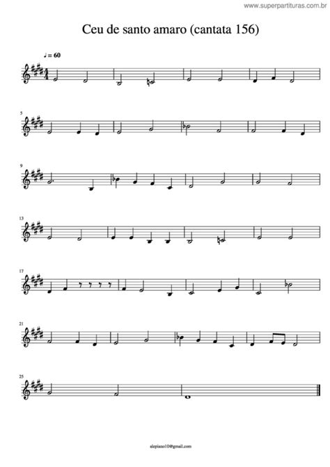 Cei Indir Santo Amaro - Super Partituras - Ceu De Santo Amaro v.11 (Johann Sebastian Bach ...