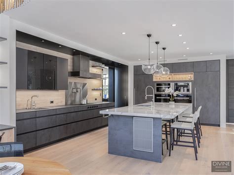 Brookline Modern Kitchen for New Construction Luxury Home — Divine Design Center