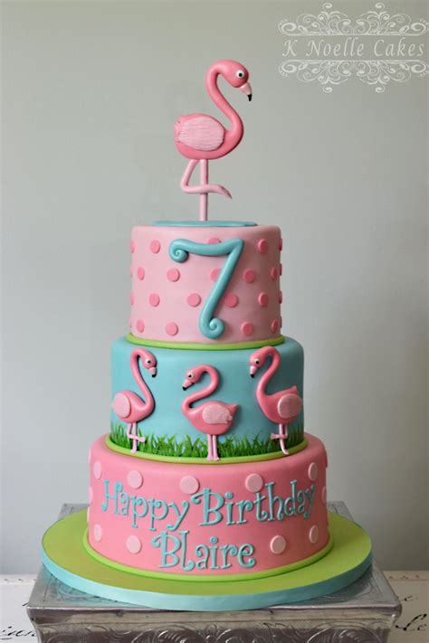 Flamingo Theme Cake By K Noelle Cakes Flamingo Cupcakes Flamingo