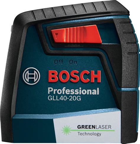 Bosch Gll Gl Ft Green Beam Cross Line Laser With Visimax