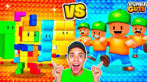 SKINS TETRIS Vs MR STUMBLE BATALLA FINAL En STUMBLE GUYS YouTube