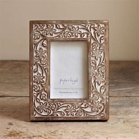 Mango Wood Flower Photo Frame The Hippy Clothing Co