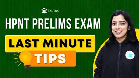 Hp Nt Prelims Exam Strategy Guidance Important Revision Topics For