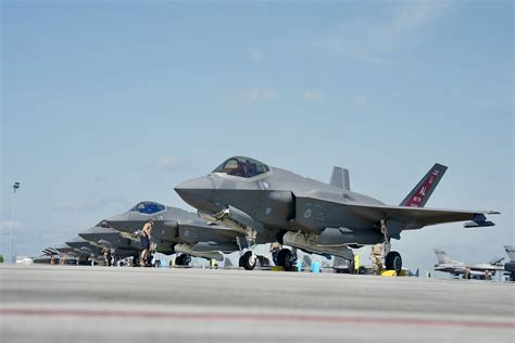 Red Tails Participate In Their First Exercise With The F 35s 187th