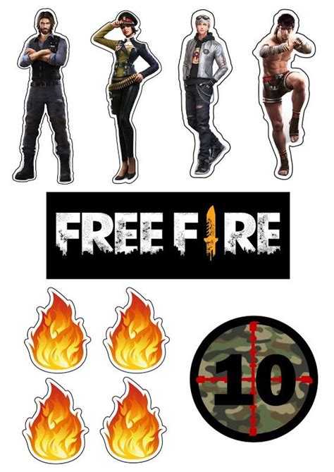 Topo De Bolo Free Fire Artofit