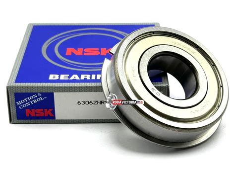 NSK JAPAN 6306 ZNR DEEP GROOVE BALL BEARING METAL SHIELDED 30x72x19 Mm