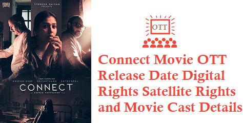 Connect Ott Release Date Digital Rights Watch Online Movie