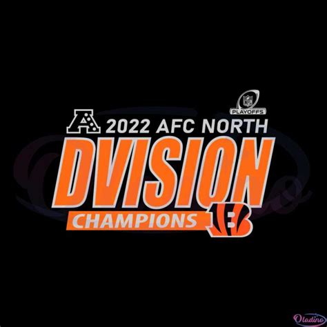 Cincinnati Bengals Afc North Division Champions Svg