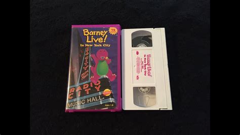 Barney Vhs Custom Opening To Barney Live In Nyc 2000 Custom Vhs Youtube ...