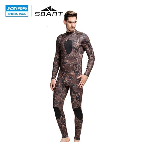 Sbart 2018 Wetsuits Mens Camouflage Full Body Swimsuit 3mm Neoprene