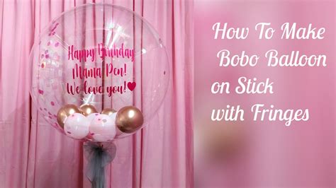 How To Make A Bobo Balloon On Stick Clear Balloon On Stick With