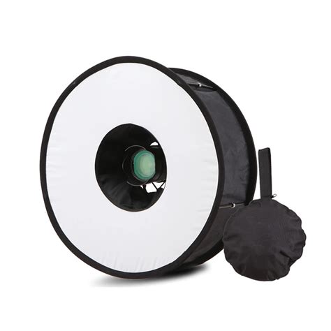 45cm Foldable Ring Speedlite Flash Diffuser Macro Shoot Round Softbox