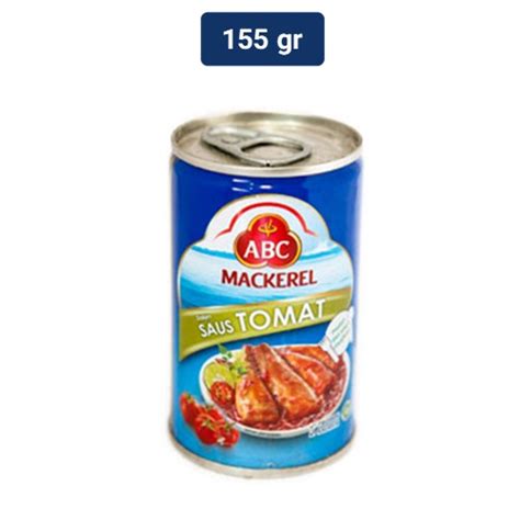 Jual ABC Makanan Kaleng Mackerel Tomat 155 Gr Shopee Indonesia