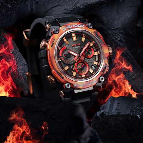 G SHOCK MTG B3000FR 1AER Casio MTG Flare Red Series G Shock 40th