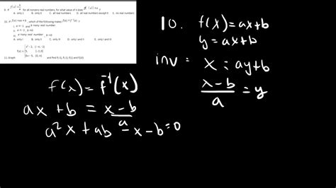 Precalculus Inverse Functions Youtube