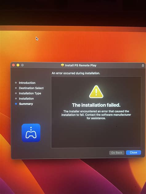 I’m trying to install the playstation remote play but it keeps giving ...