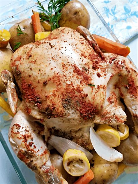 Crock Pot Whole Roasted Chicken With Summer Vegetables Recipe