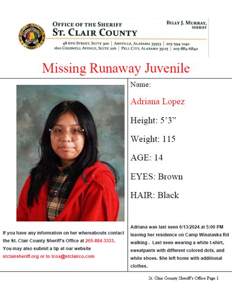 Missing Runaway Juvenile Has Been Located Safe 06 14 2024 Press