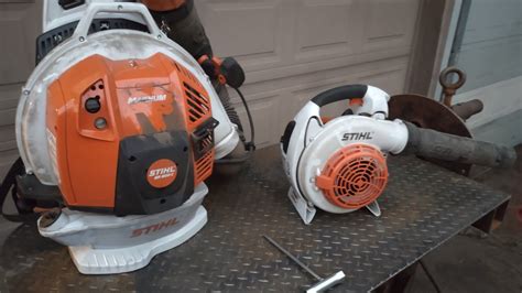 282 Stihl BR 800c And BG 86 Leaf Blowers Air Filters In Heavy Dust