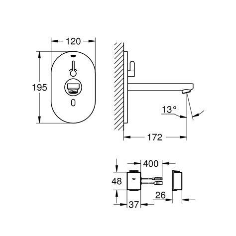 Grohe Infrarot Elektronik für Waschtisch Eurosmart Cosmopolitan