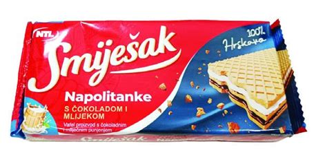 Napolitanke S Okoladom S Okoladom I Mlijekom S Lje Njakom Smije Ak