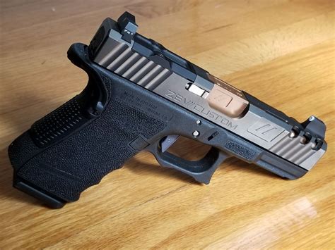 Pistol Bronze Zev Special Edition Glock 19 Gen 3 Dragonfly Slide W Trijicon Rmr Cut Home And Garden