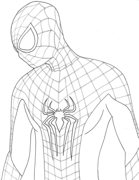 Spider Man Line Drawing at GetDrawings | Free download