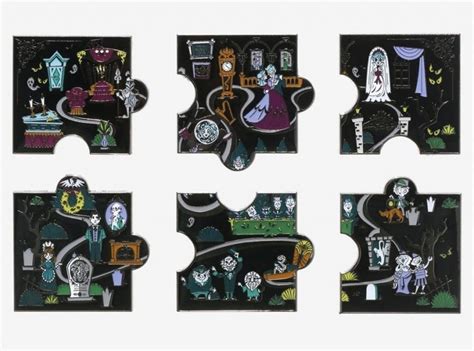 The Haunted Mansion Puzzle Blind Box Pin Set At Hot Topic Disney Pins