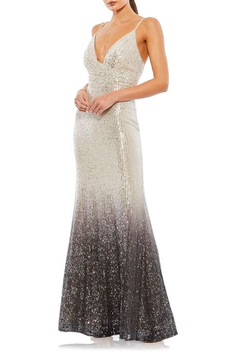 Ieena For Mac Duggal Sequin Ombré Mermaid Gown Nordstrom