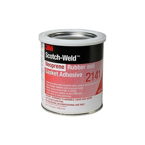 3M 2141 Scotch Weld Neoprene Rubber Gasket Adhesive Light Yellow 1