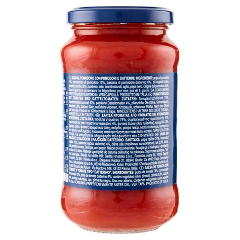 Barilla Sugo Pomodoro E Datterini 100 Pomodori Italiani Condimento Per