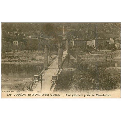 Carte Postale Ancienne Couzon Au Mont D Or Le Pont Timbre Manquant