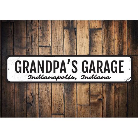 Lizton Sign Shop Inc Grandpas Garage Custom Aluminum Sign Wayfair